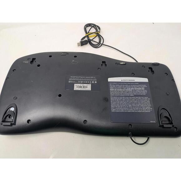 Microsoft Natural Ergonomic 4000 Wired 1048 Keyboard KU-0462 Tested Working - Picture 5 of 6